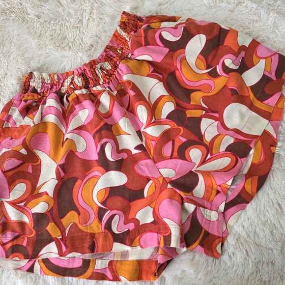 70's Psychedelic Print Short Set Size 3X - Picture 3 of 15
